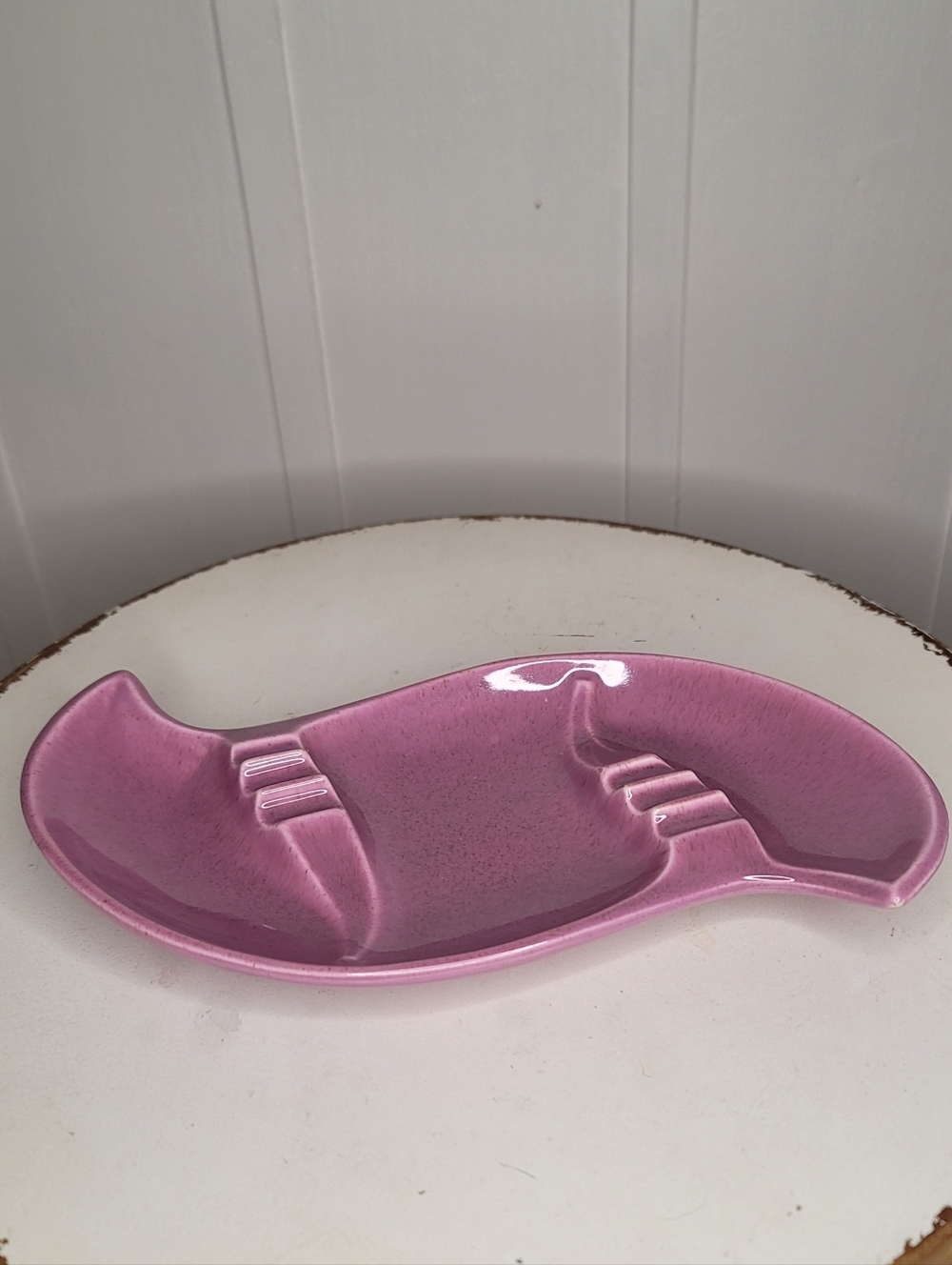 MCM Red Wing Pottery Ashtray In Mauve
